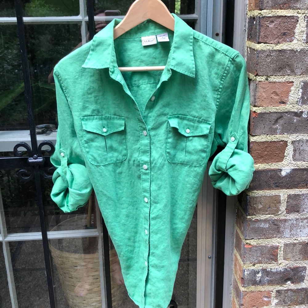 LL Bean linen shirt
